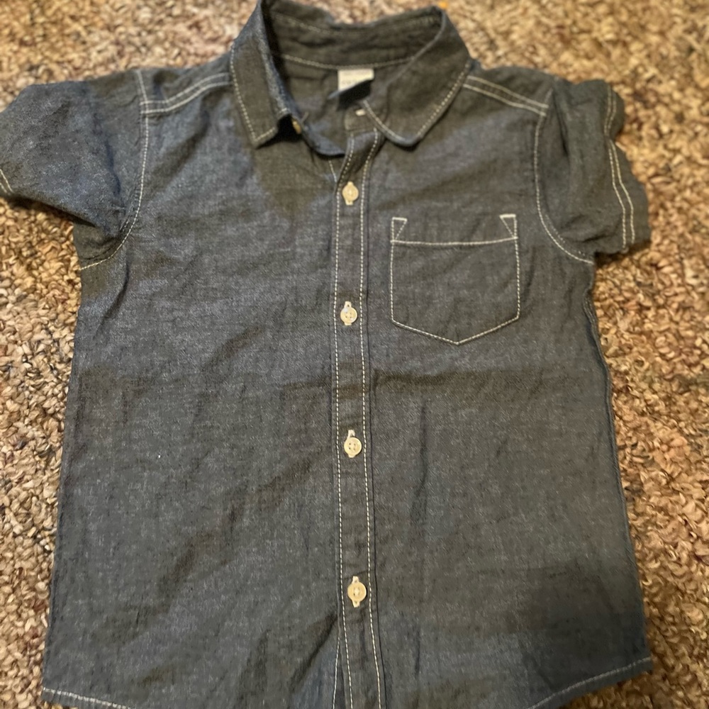 New without tags - carters 3t chambray button up shirt